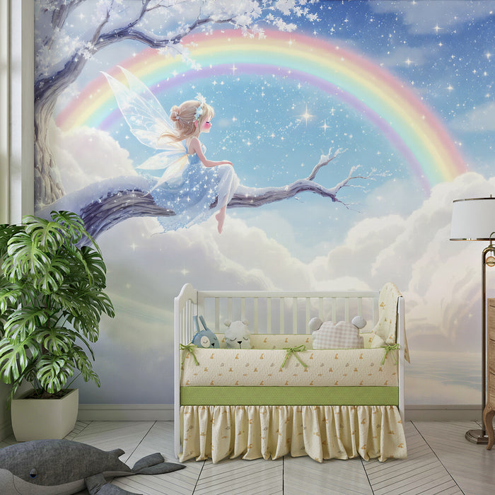 Pildipaber muinasjutuline | Haldjas lumisel oksal