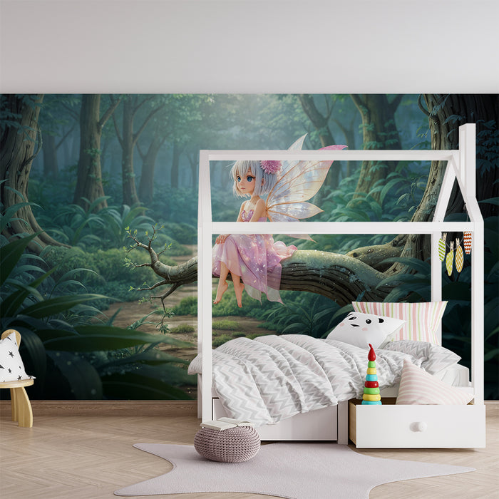 Papier peint Fée Éthérée | Forêt enchanteresse
