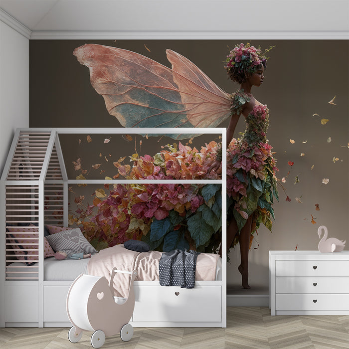 Papier peint fée florale | Émerveillement botanique magique