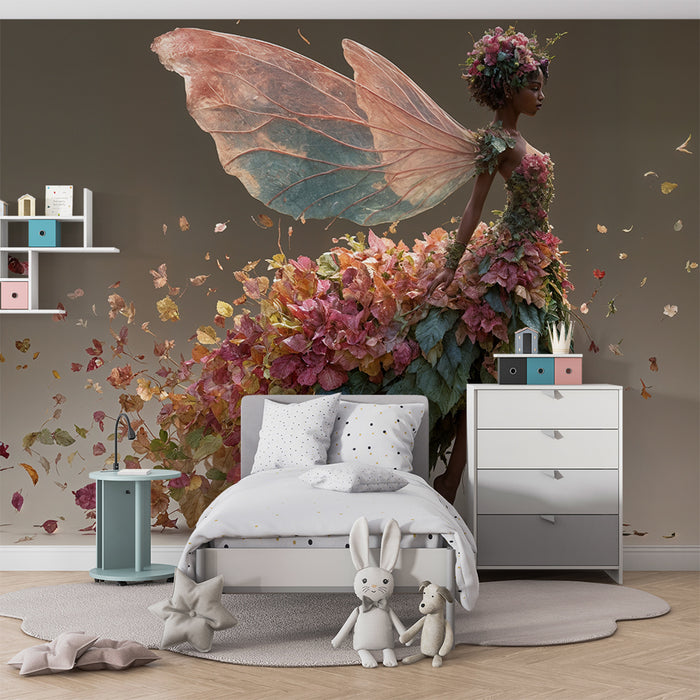 Papier peint fée florale | Émerveillement botanique magique