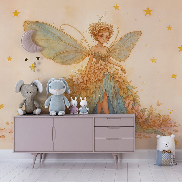 Papier peint Fée Florale | Illustration Enchantée