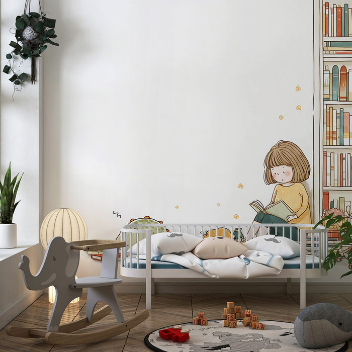 Carta da parati bambini | Lettura e amici immaginari
