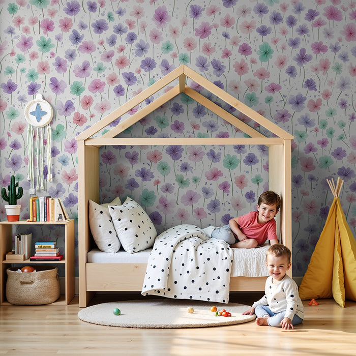 Papel de parede floral | Tons suaves