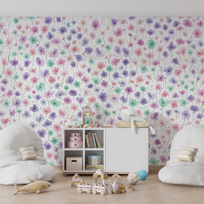 Papel de parede floral | Tons suaves