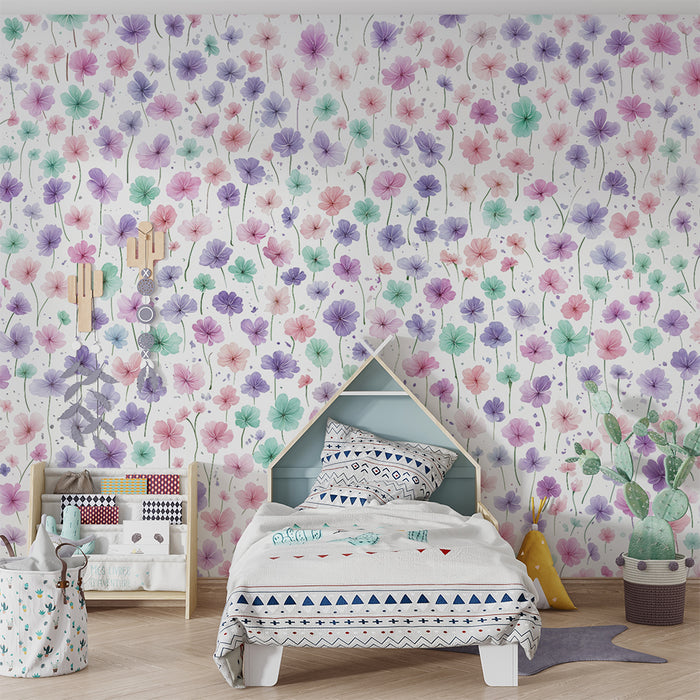 Papel de parede floral | Tons suaves