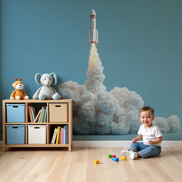 Papier peint fusée | Lancement dynamique