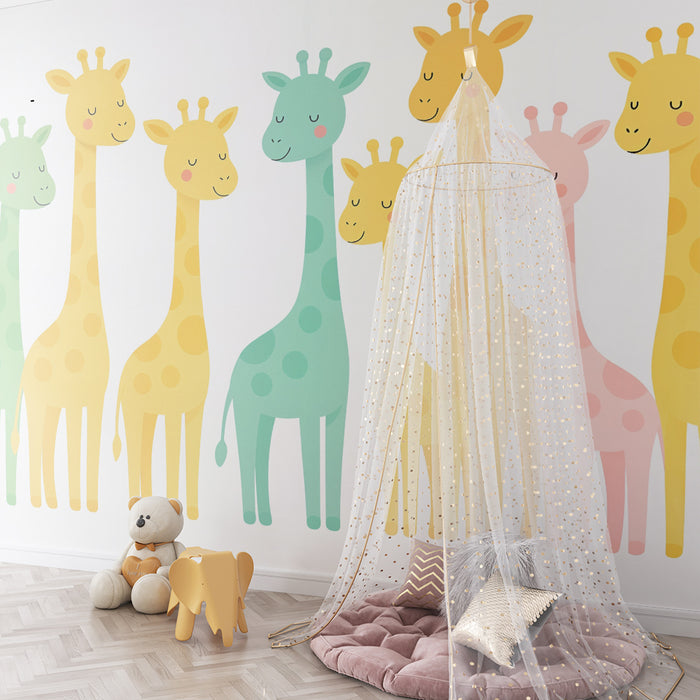 Girafy farebné tapety | Zvieracie a hravé