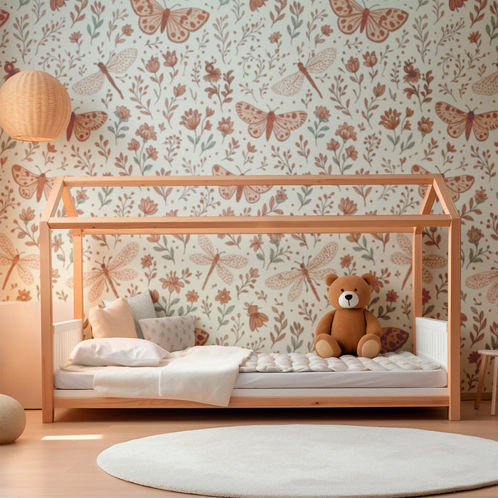 Barntapet | Fjärilar och bohemiska trollsländor