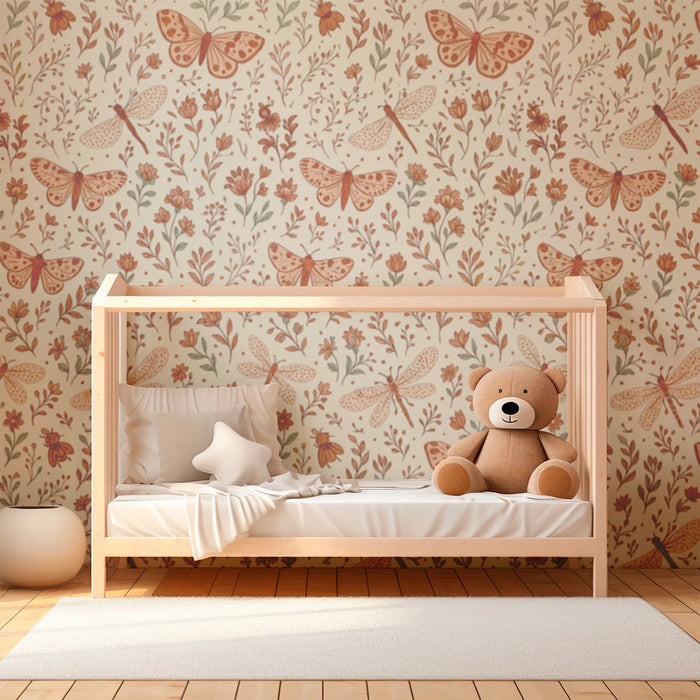 Barntapet | Fjärilar och bohemiska trollsländor