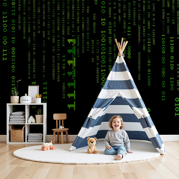 Kodukujunduse lastetoa tapeet | Digitaalne roheline kood