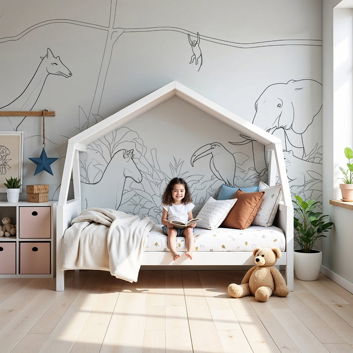 Jungle tapeta | Scéna divokejch zvierat