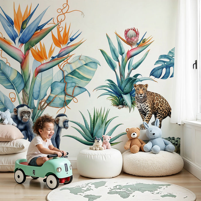 Papier peint jungle | Faune et flore exotiques
