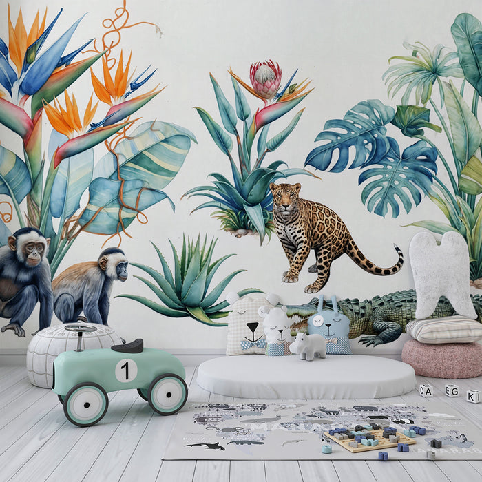 Papier peint jungle | Faune et flore exotiques