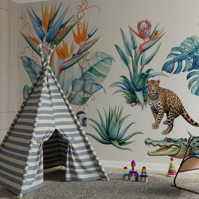 Papier peint jungle | Faune et flore exotiques
