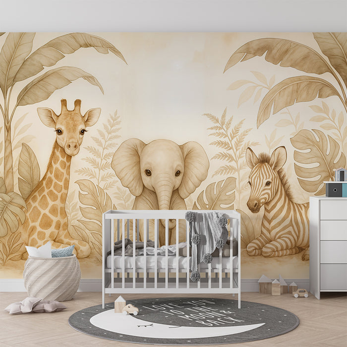 Papier peint Safari | Animaux de la jungle
