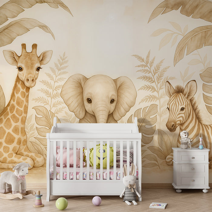 Papier peint Safari | Animaux de la jungle
