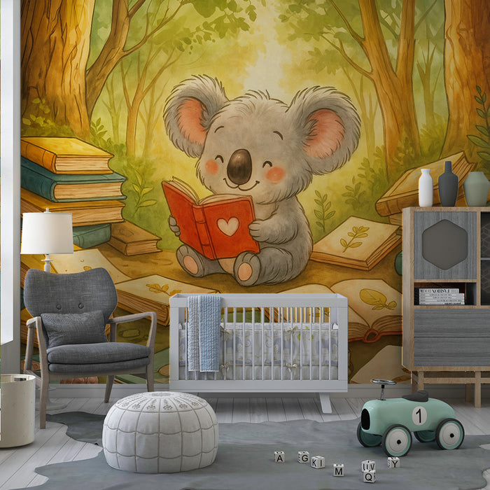 Koala Reader Tapeta | Kúzelná atmosféra pre detskú izbu
