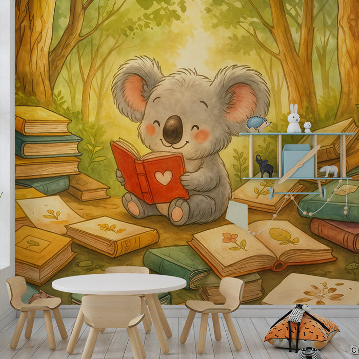 Koala Reader Tapeta | Kúzelná atmosféra pre detskú izbu