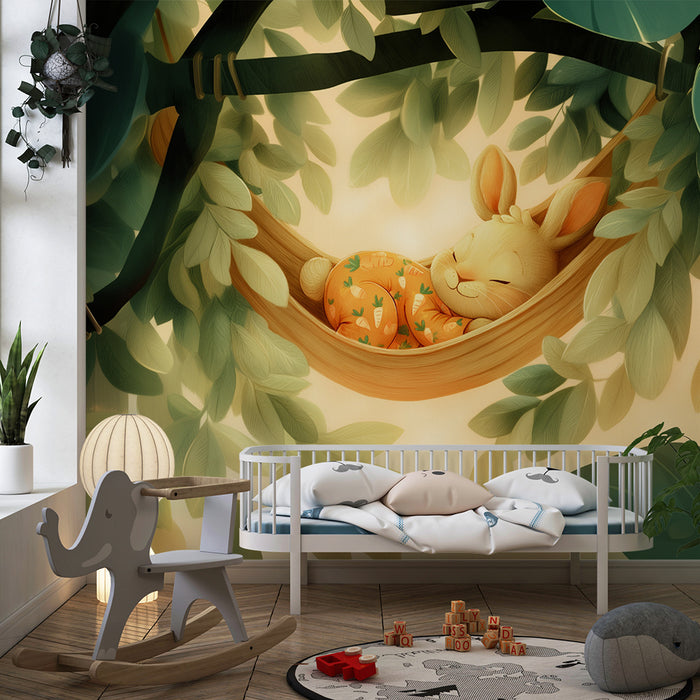 Tapeta z uspavanim zecom | Udobnost i Mir