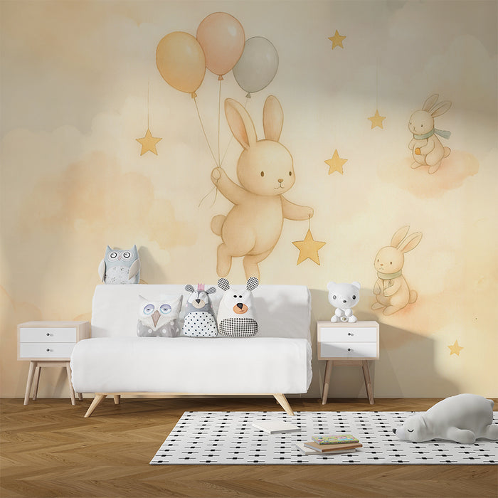 Nyuszi tapéta | Lágy és álmodozó hangulat