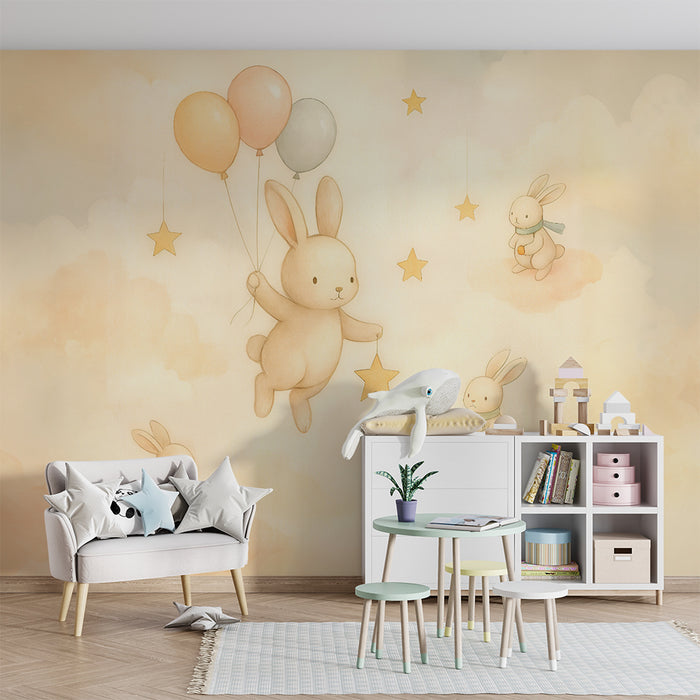 Nyuszi tapéta | Lágy és álmodozó hangulat