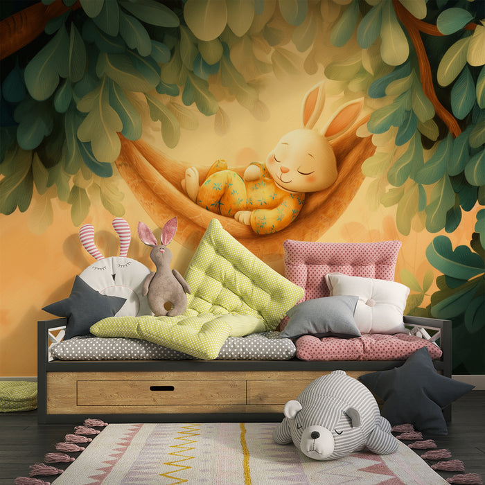 Tapeta z uspavanim zecom | Udobnost i Mir