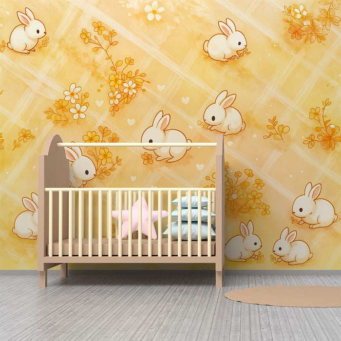 Tapéta nyulak | Vidám és tavaszi design