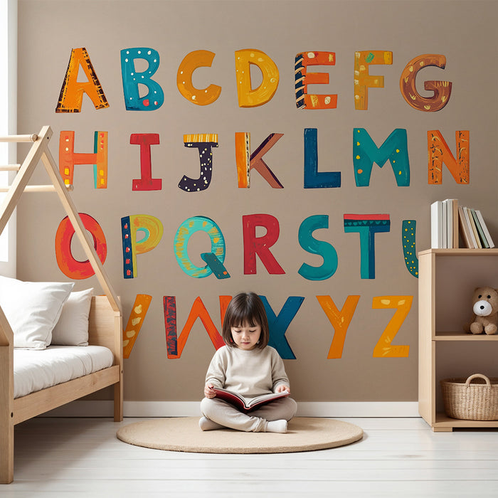 Barntapet | Färgglatt alfabet