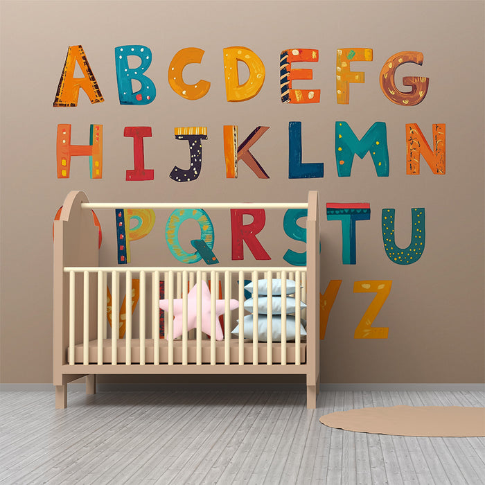 Barntapet | Färgglatt alfabet