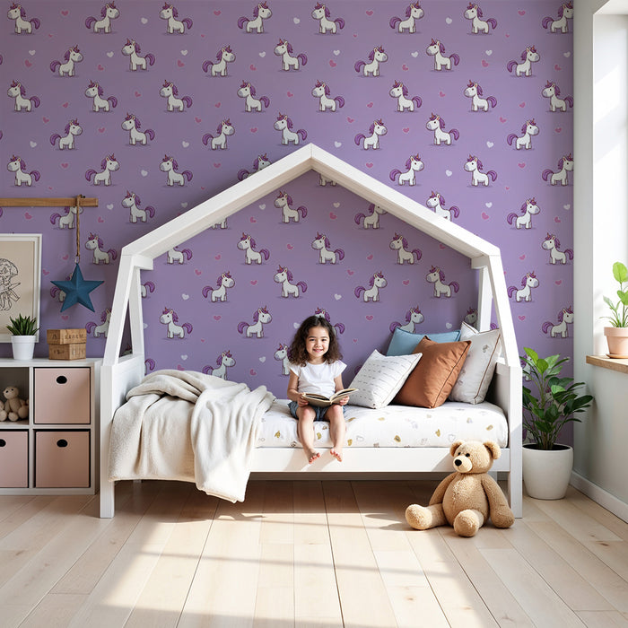 Barntapet | Magiska enhörningar och pastellhjärtan