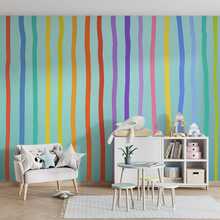 Barntapet | Flerfärgade ränder