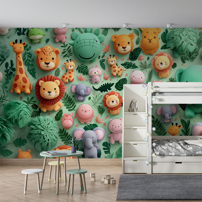 Tapeta zwierzęta safari | Urocze i kolorowe wzory
