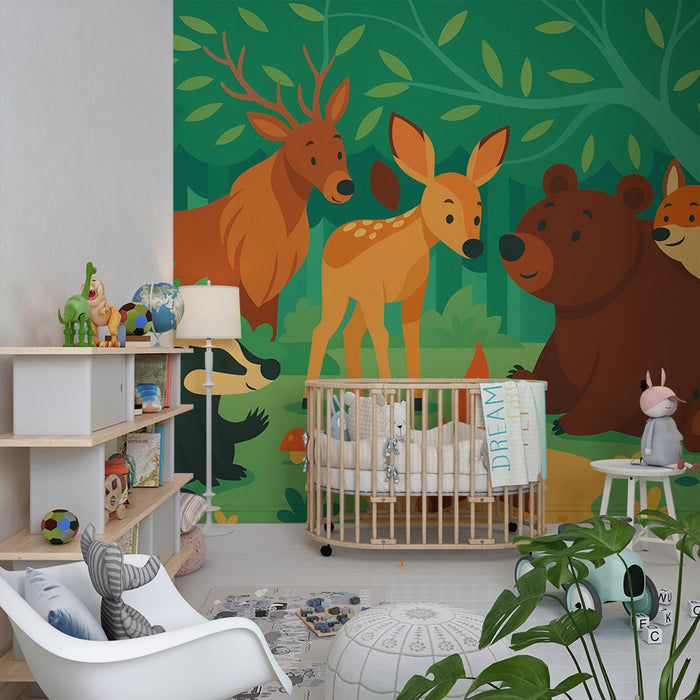 Barntapet | Skogsdjur runt elden