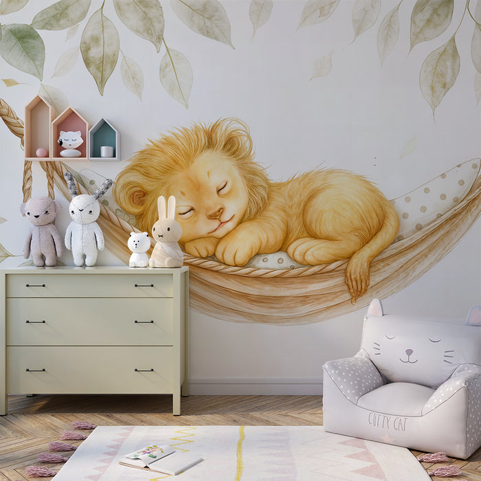 Papier peint levjaček | Nežna in pomirjujoča ilustracija