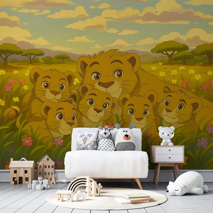 Barntapet | Lejonungar i savannen