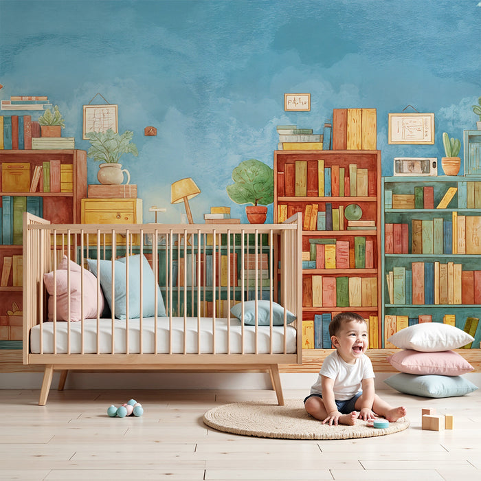 Papier falikép könyvtár | Színes és művészi design