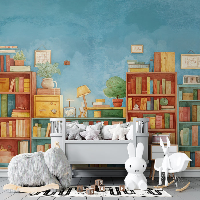 Papier falikép könyvtár | Színes és művészi design