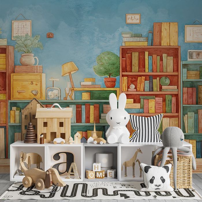 Papier falikép könyvtár | Színes és művészi design