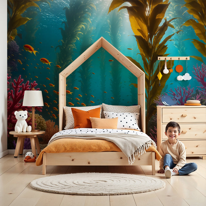Kinderzimmer Tapete | Lebendiges Korallenriff