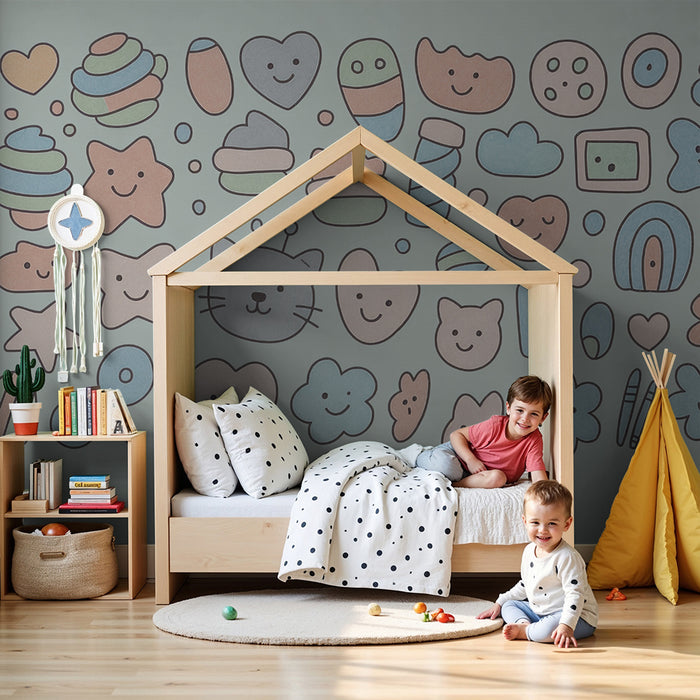 Carta da parati divertente | Motivi colorati per bambini