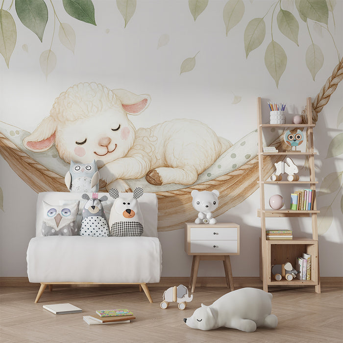 Tapeta s visícím beránkem | Do dětského pokoje