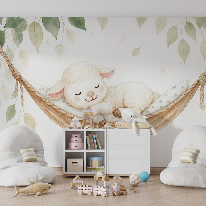 Tapeta s visícím beránkem | Do dětského pokoje