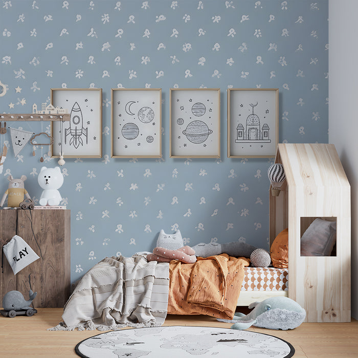 Papier peint espace | Motif astral pour enfant