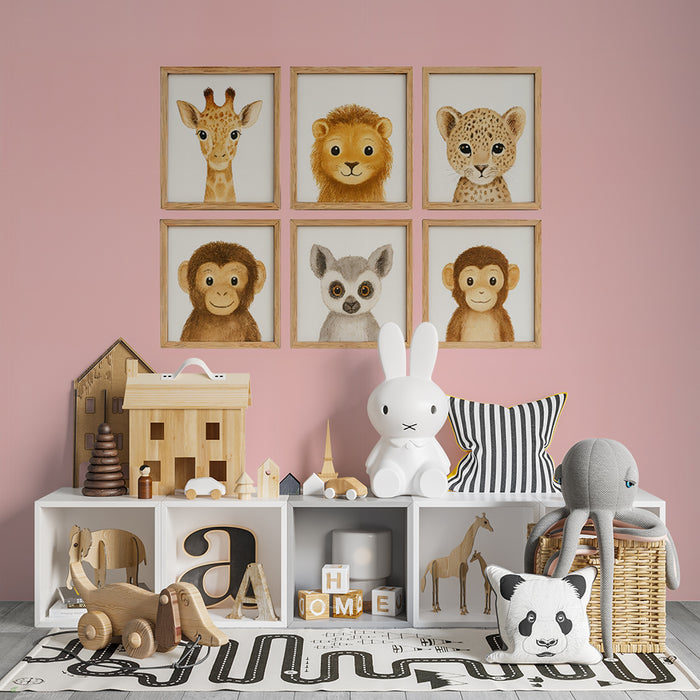 Tapeta s motívmi zvierat | Nástenne dekorácie pre detskú izbu