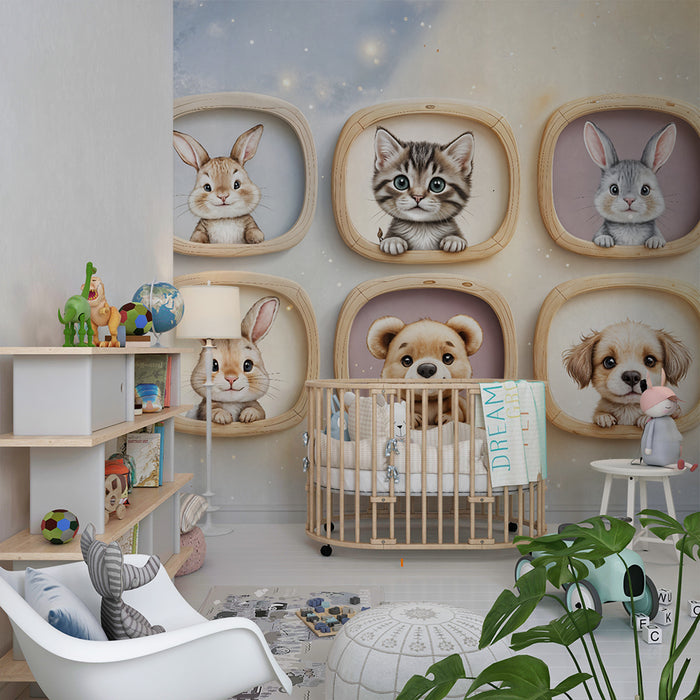 Γοργόνες ζωγραφικής γλυκά ζώα | Ευχάριστη και παιχνιδιάρικη εικονογράφηση