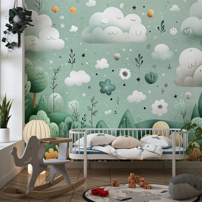 Pildiga metsatapet | Illustratiivne ja unistav disain