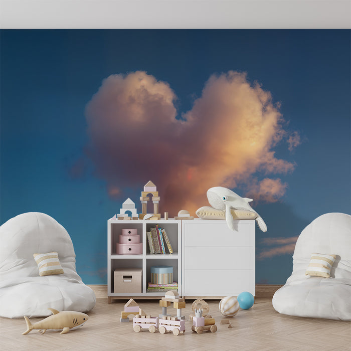 Papier peint nuage cœur | Émotionnel et apaisant