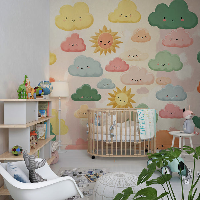 Tapeta z uroczymi chmurami | Kolorowe czary