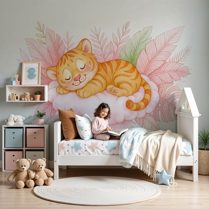 Paberitapet armas tiiger | Õrn ja värviline disain