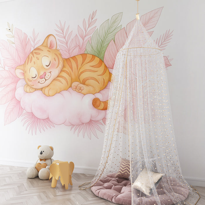 Paberitapet armas tiiger | Õrn ja värviline disain